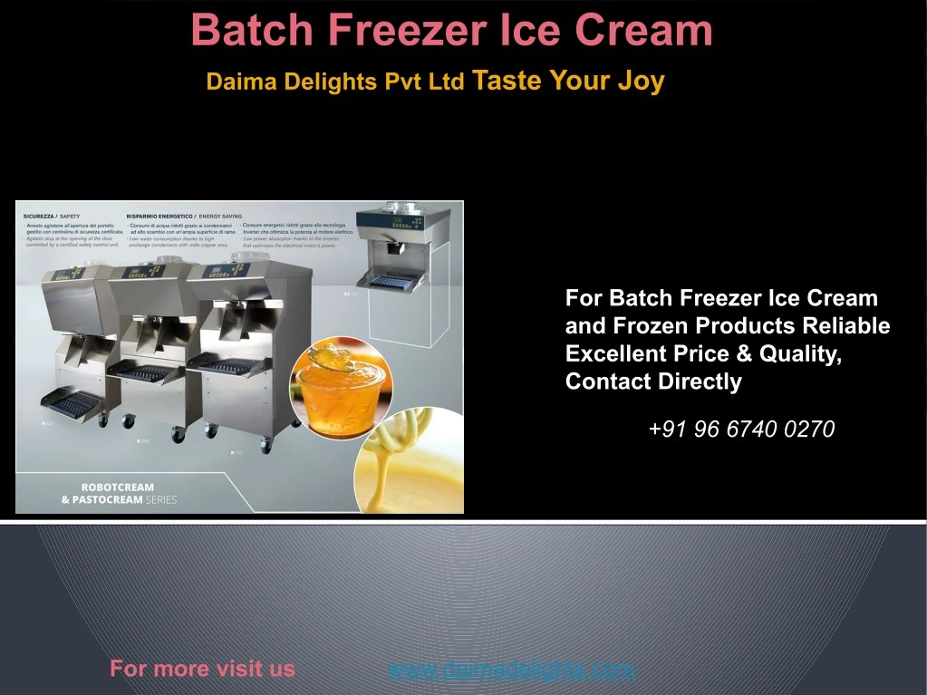 batch freezer ice cream