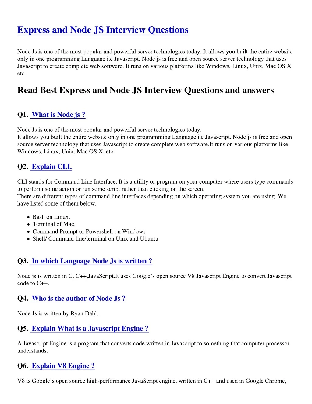 express and node js interview questions