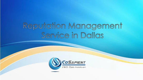 Online Reputation Management Services in Dallas TX
