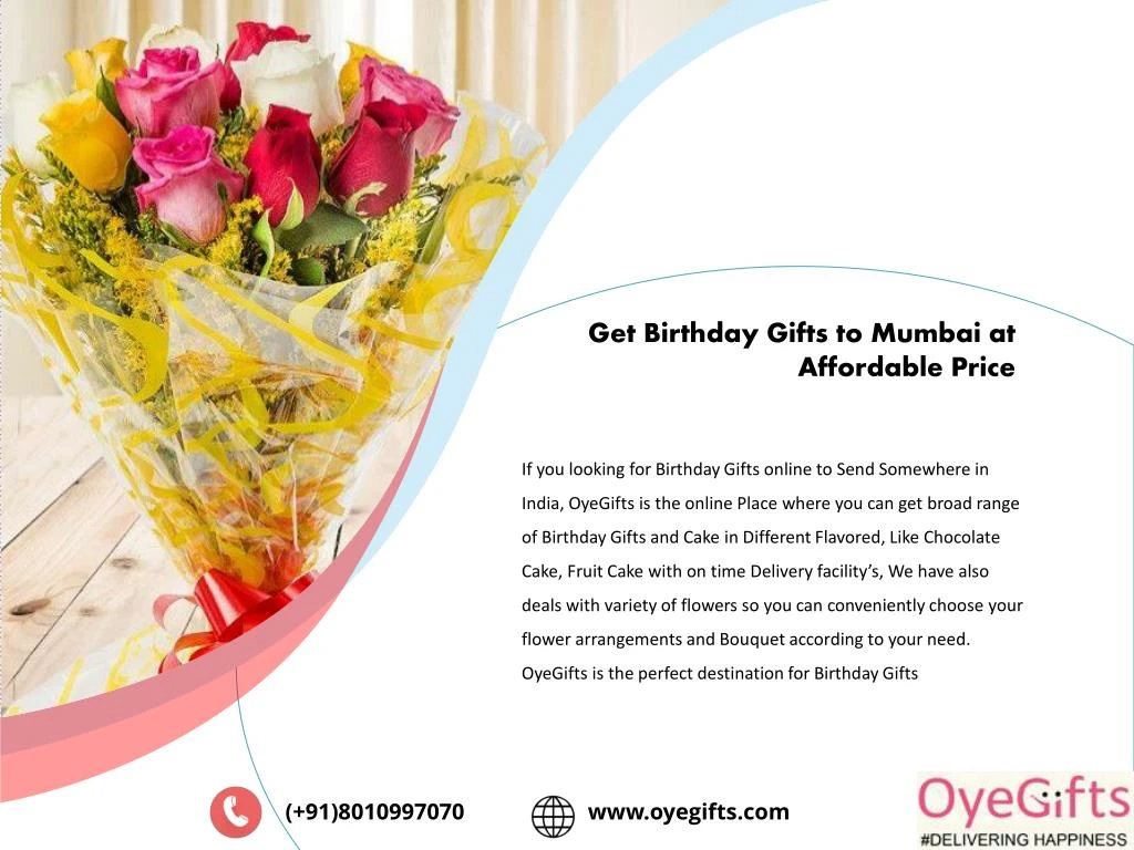 get birthday gifts to mumbai at affordable price