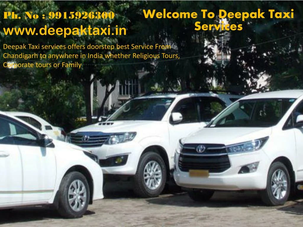 welcome to deepak taxi services