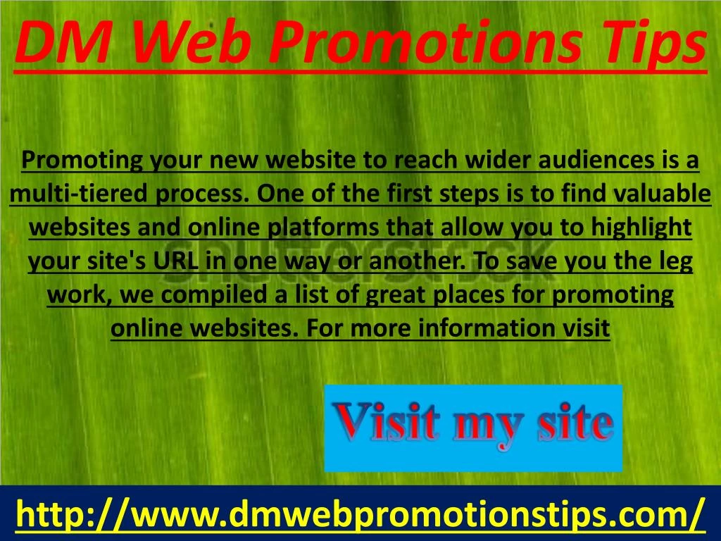 promoting your new website to reach wider