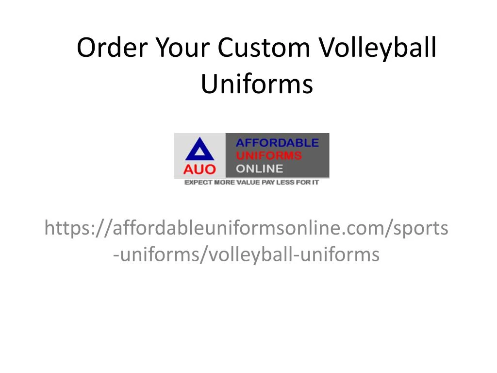 order your custom volleyball uniforms