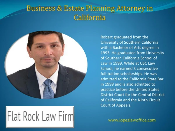 Business & Estate Planning Attorney in California