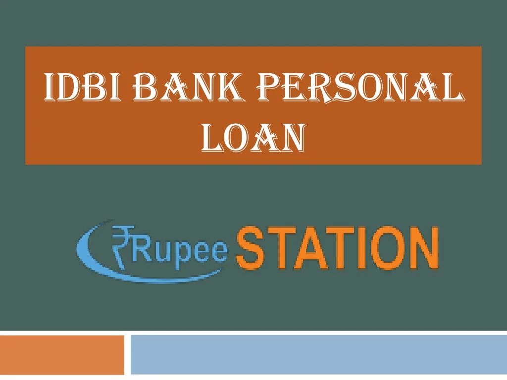 idbi bank personal loan