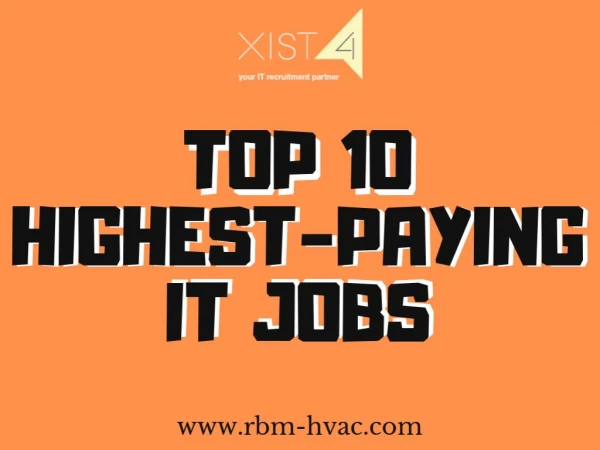 TOP 10 HIGHEST PAYING IT JOBS
