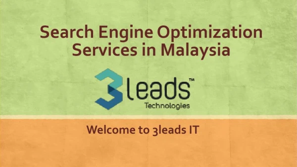 Search engine optimization services malaysia