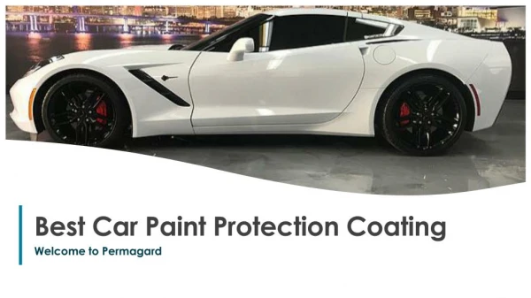 Best car paint protection coating