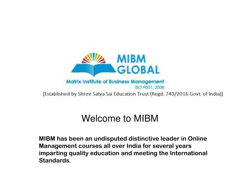 welcome to mibm