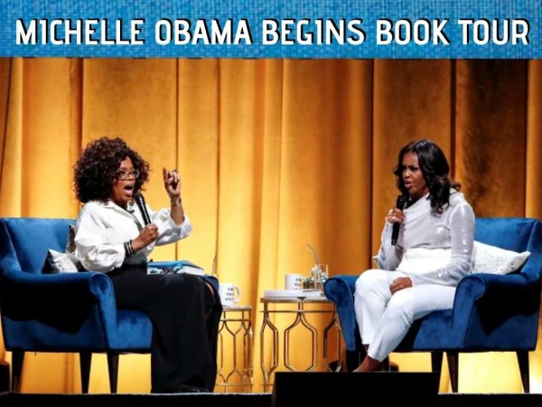 Michelle Obama begins US arena book tour