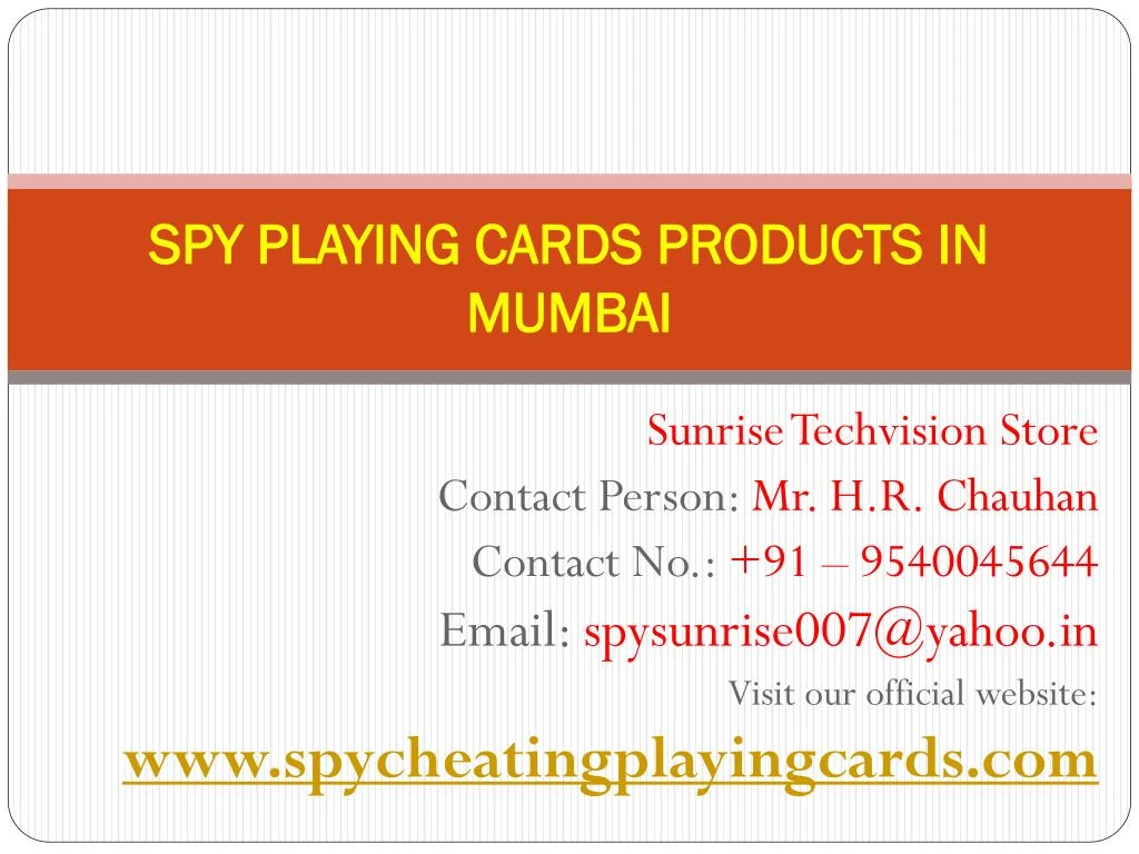 spy playing cards products in mumbai