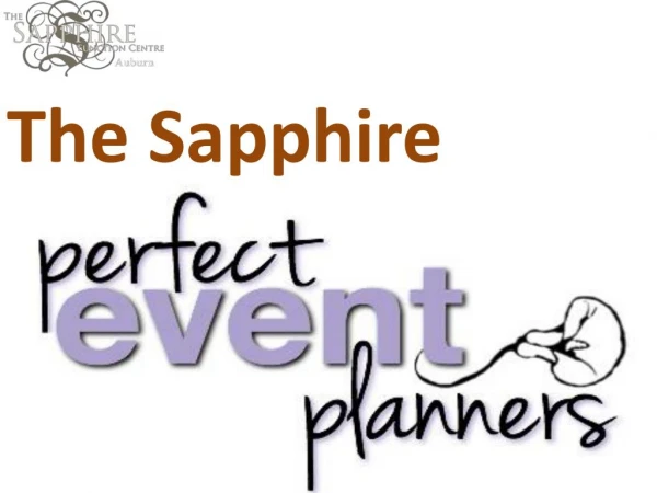 The Sapphire- Wedding Event Planner