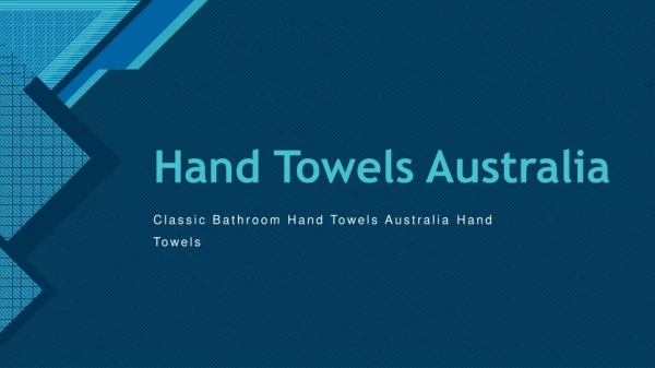 Buy Hand Towels in Australia - Miss April