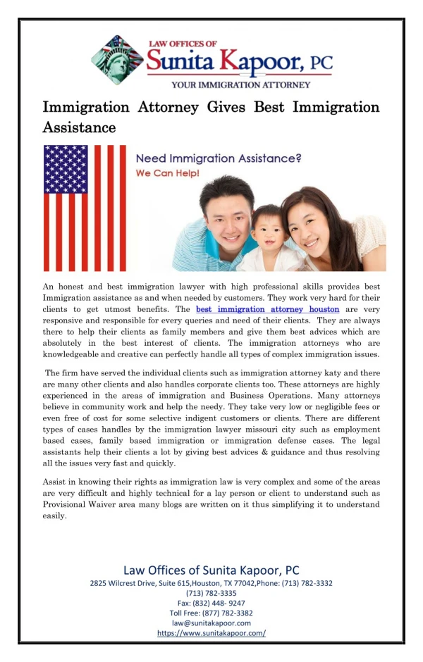 Immigration Attorney Gives Best Immigration Assistance