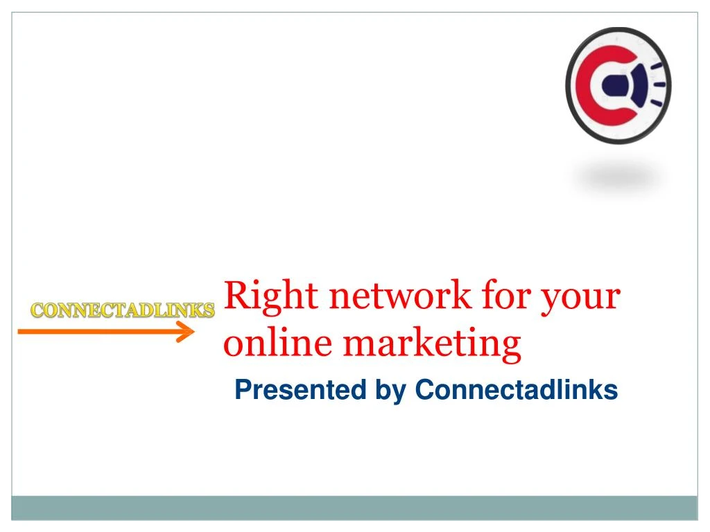 right network for your online marketing