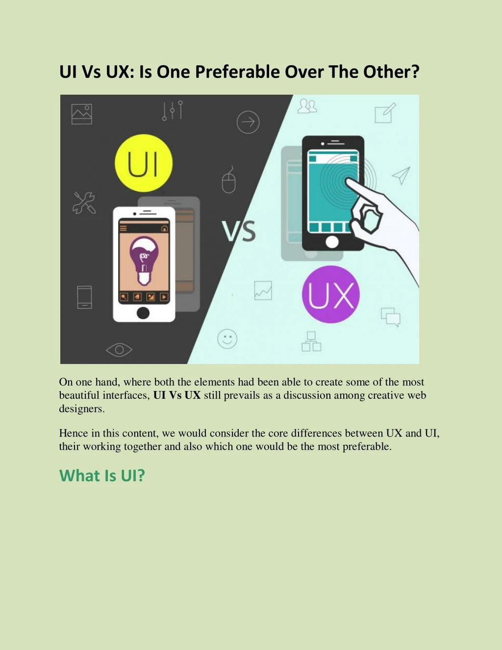 ui vs ux is one preferable over the other