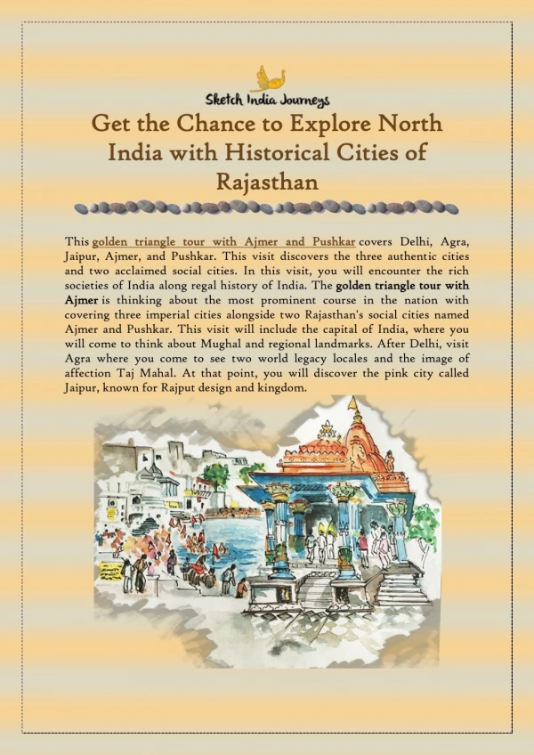 Get the Chance to Explore North India with Historical Cities of Rajasthan