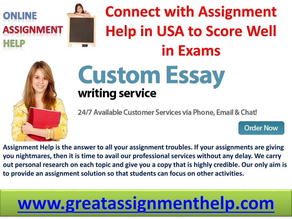 connect with assignment help in usa to score well