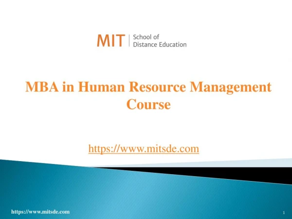 PGDM Course in HRM | MBA in HR | MBA in Human Resource Management Course