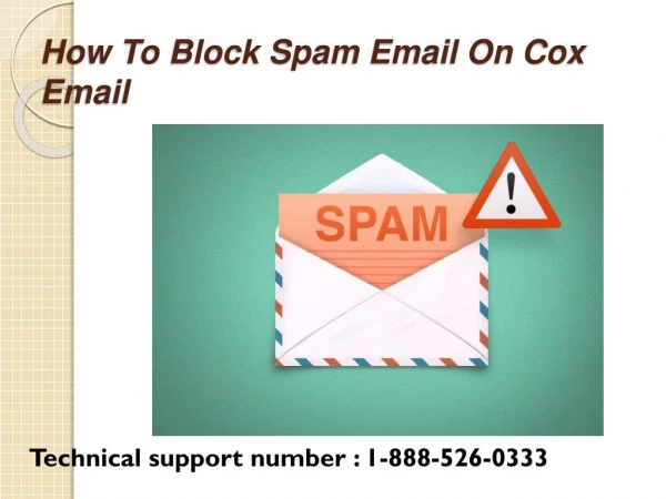 How to block spam mail in Cox email
