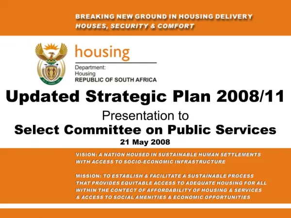Updated Strategic Plan 2008