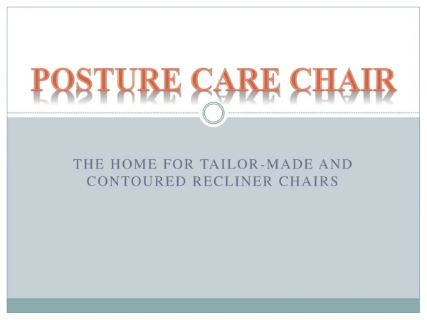 Posture Care Chair