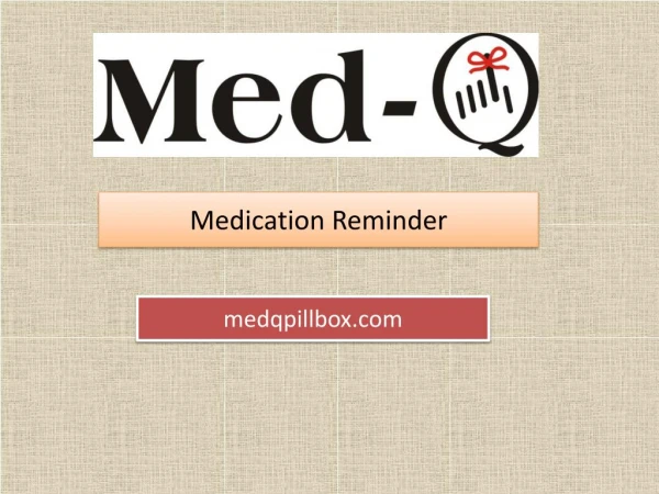 Buy Innovative Med-Q Medication Reminder to Never Forget Taking Medications
