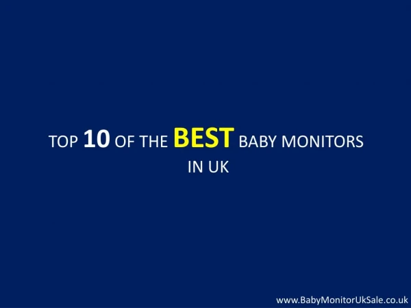 Best Wi-Fi Baby Monitors UK Clear Sound and Vedio