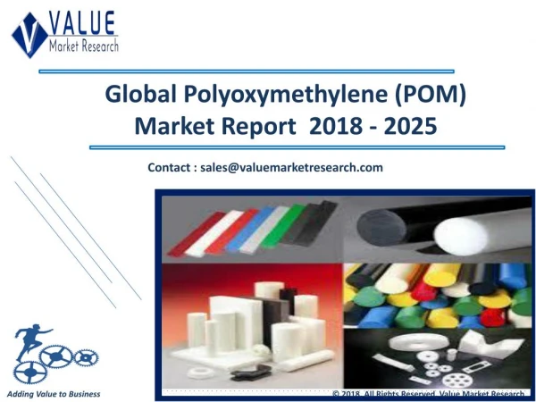 Polyoxymethylene Market Till 2025 Research Report | Value Market Research