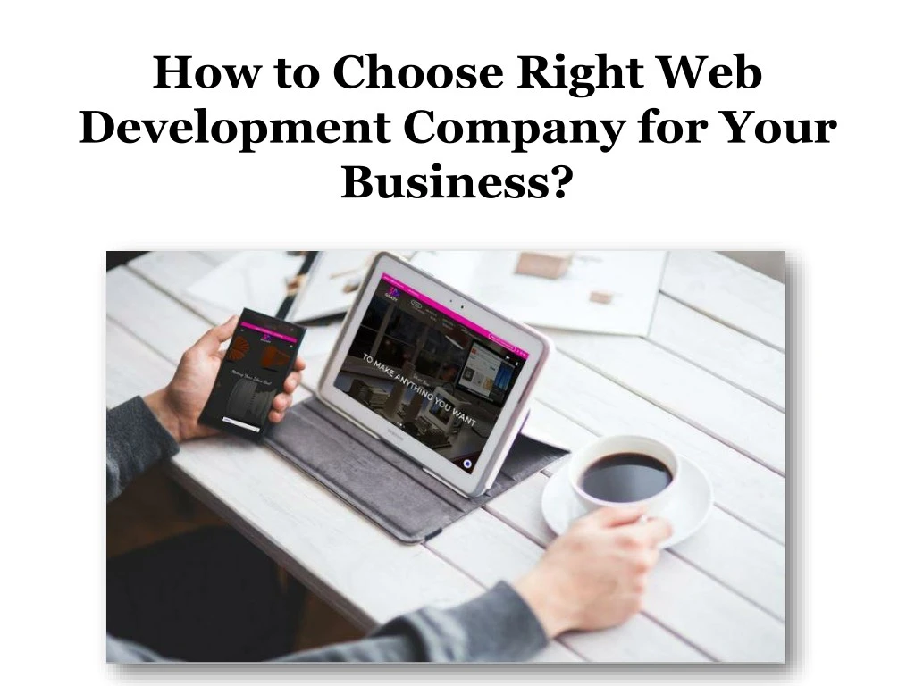 how to choose right web development company