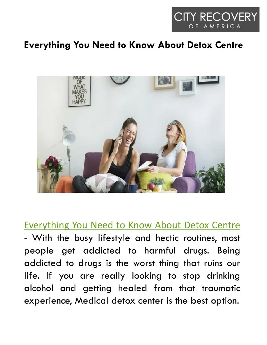 everything you need to know about detox centre