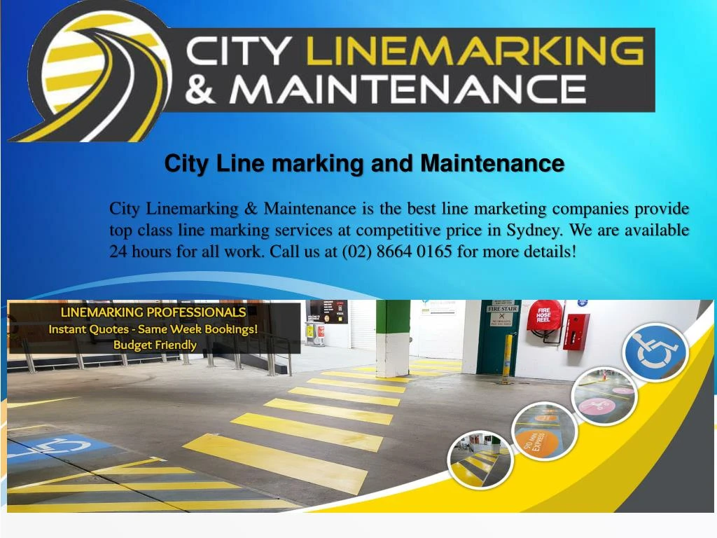 city line marking and maintenance