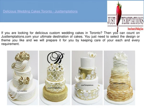 Best Wedding Cakes Toronto - Justtemptations