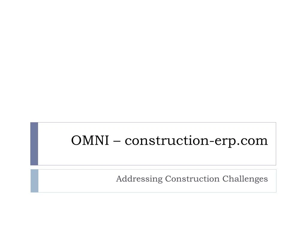 omni construction erp com
