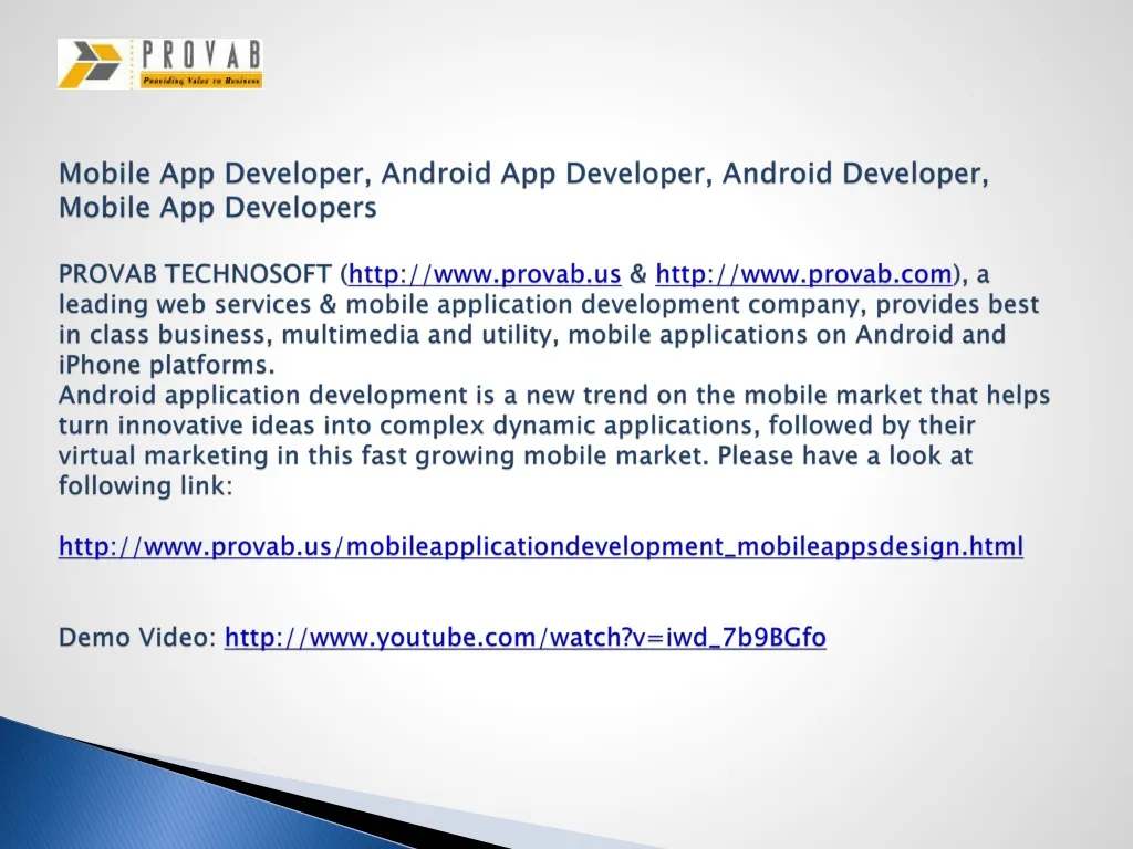 mobile app developer android app developer