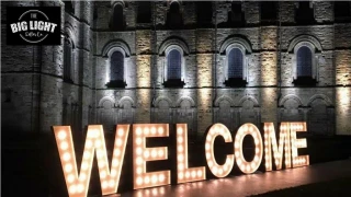 Giant light up letters | Giant Numbers Hire Brisbane - slide 1