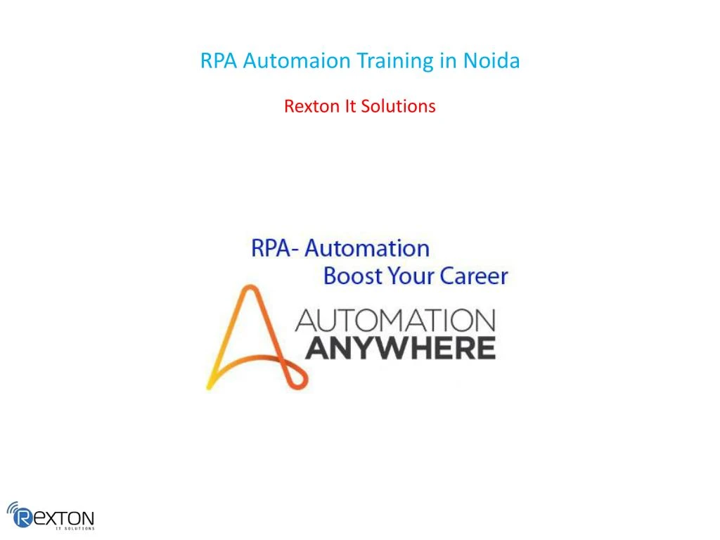 rpa automaion training in noida