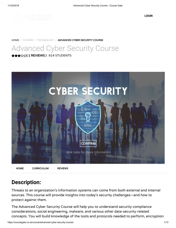 Advanced Cyber Security Course - Course Gate