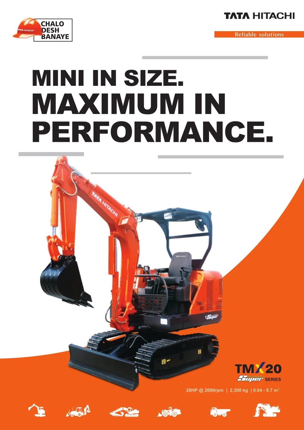 Ppt Tata Hitachi Mini Excavator Modelsp Tmx Powerpoint