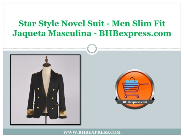 Star Style Novel Suit - Men Slim Fit Jaqueta Masculina - BHBexpress.com