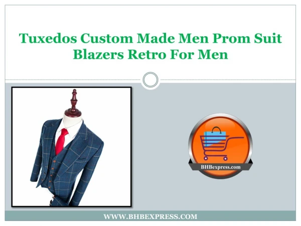Tuxedos Custom Made Men Prom Suit Blazers Retro For Men