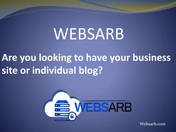 Affordable VPS Hosting Providers | Websarb Hosting Services