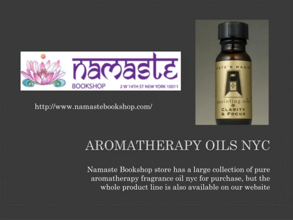 Aromatherapy oils nyc