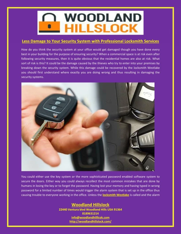 Less Damage to Your Security System with Professional Locksmith Services