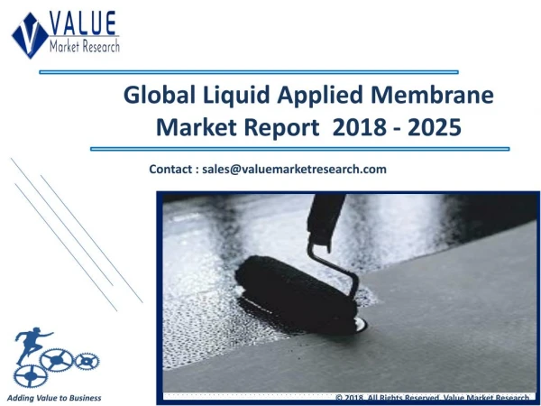 Liquid Applied Membrane Market Till 2025 Research Report | Value Market Research