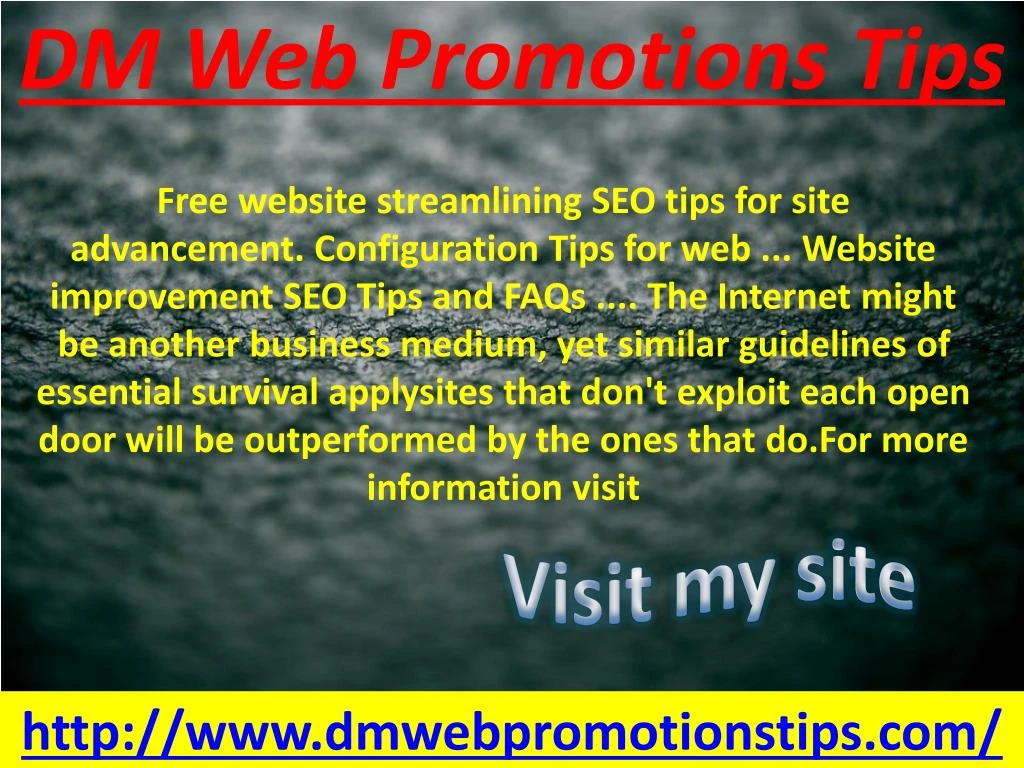 free website streamlining seo tips for site