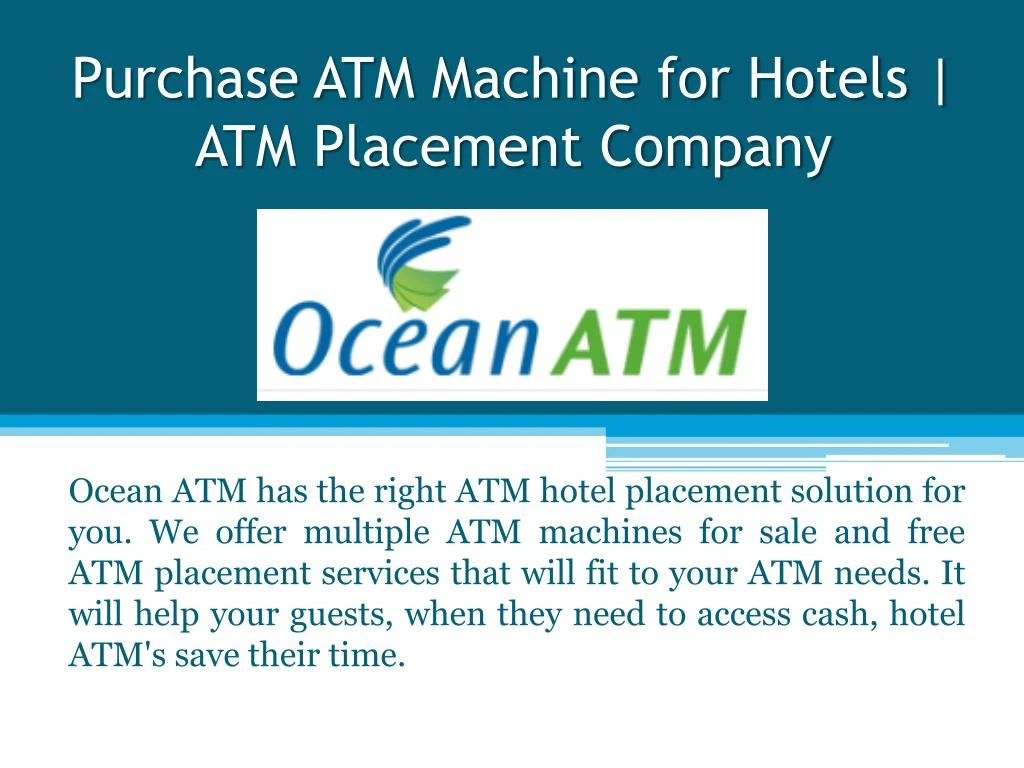 purchase atm machine for hotels atm placement company