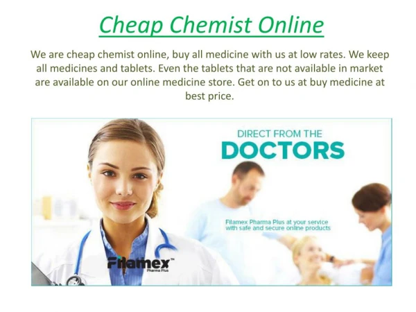 Get Cheap Chemist Online - Filamex Pharma Plus