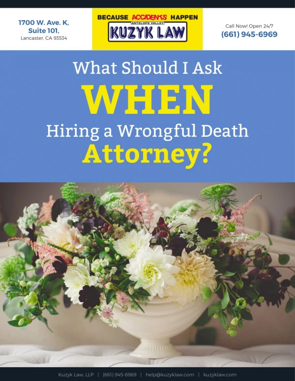 What Should I Ask When Hiring a Wrongful Death Attorney
