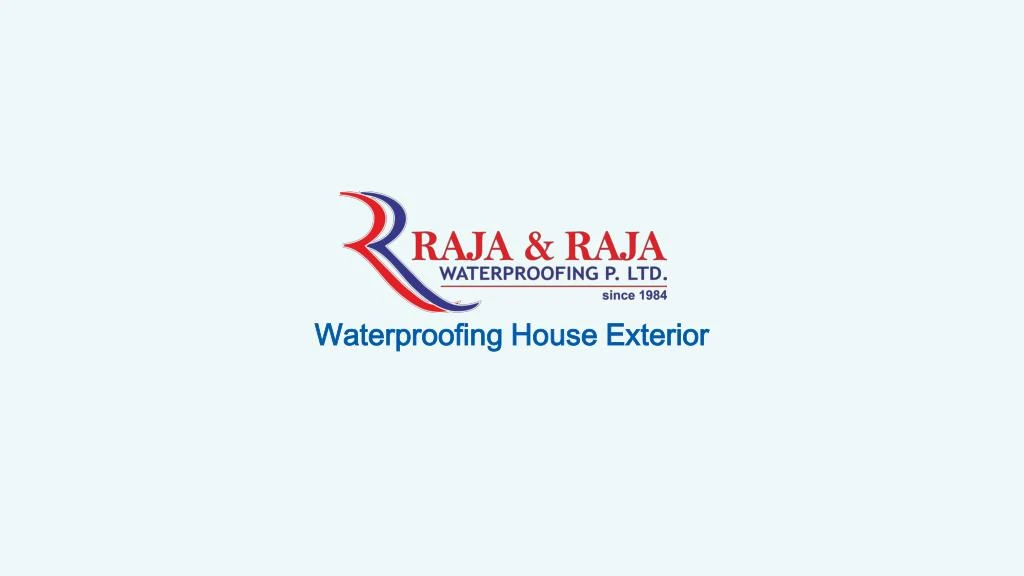 waterproofing house exterior